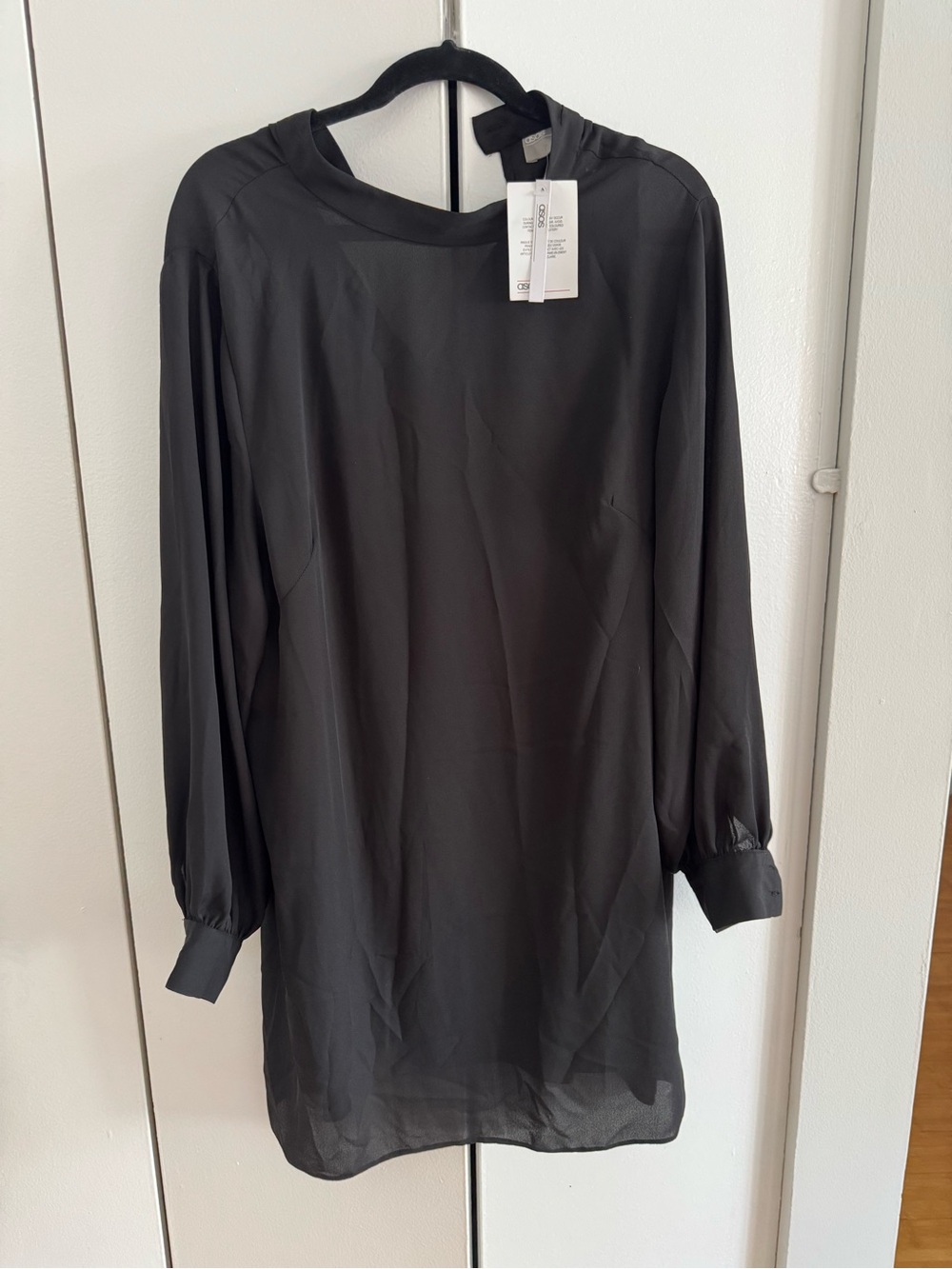 ASOS Black Long Sleeve Tunic Dress